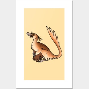 Cute Velociraptor (2nd version) Posters and Art